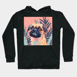 Retro Brussels Griffon: Pastel Pup Revival Hoodie